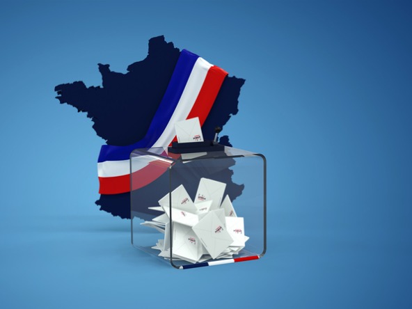 France with ballot box